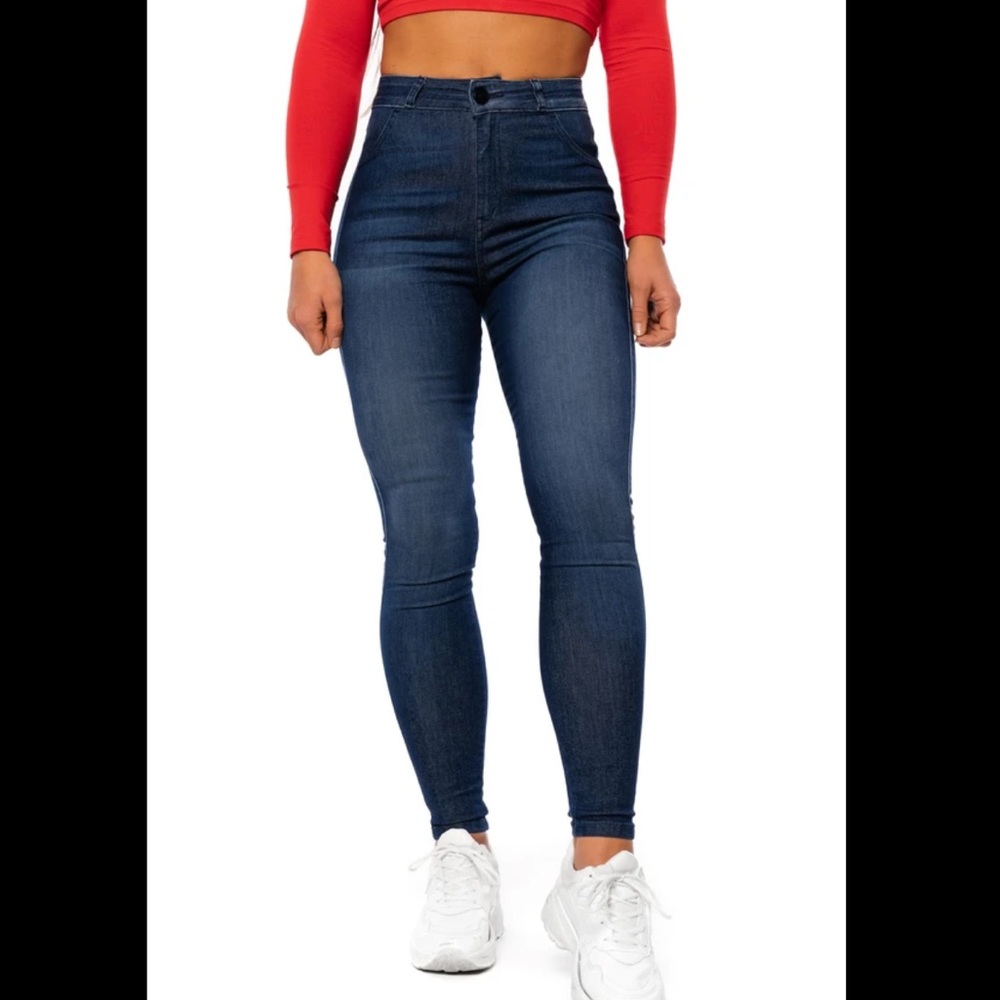 Women’s contour high waisted Fitjeans - space blue